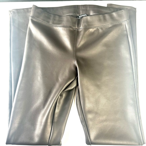 EXPRESS |Super High Waisted Faux Leather Leggings | Size Small - Picture 5 of 14